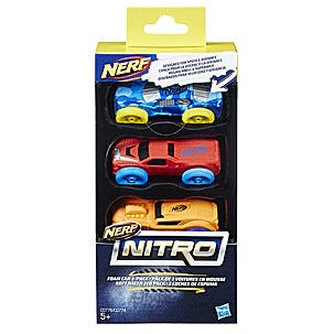Nerf Nitro bilar, 3-pack