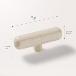 Prettypegs knoppar Frank 80 mm 2-pack