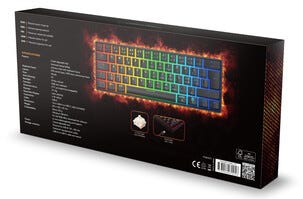 Deltaco Gaming DK470 tastatur 60 prosent, RGB, svart