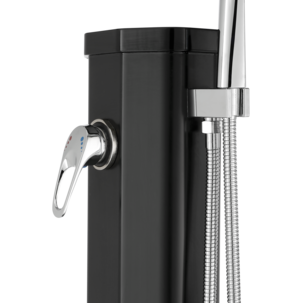 Utedusj soloppvarmet med fotdusj, 20 liter