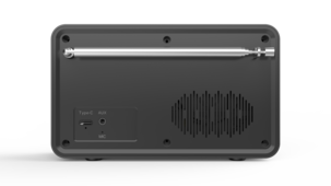 Exibel FM-radio, klokkeradio, Bluetooth, USB og 3,5 mm