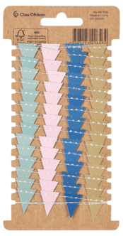 Gavedekorasjon girlander med vimpler, 2 m, FSC