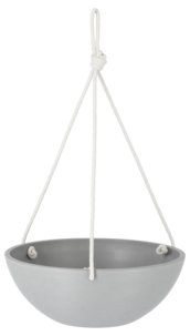 Grå uteampel i komposittmaterial, diameter 30,5 cm