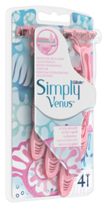Rakhyvlar Gillette Simply Venus 3, 4-pack