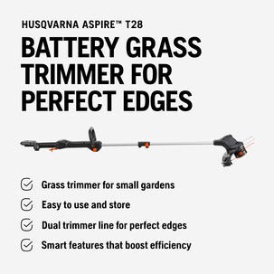 Husqvarna Aspire T28 grästrimmer 18 V, inkl. batteri