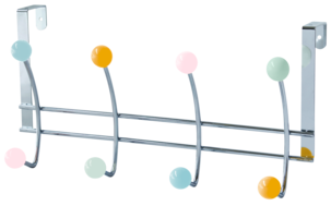 Dørhenger med 4 fargede knotter