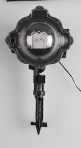 LED-projektor med snöeffekt