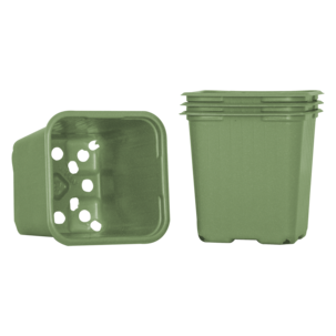 Weibulls planteringskrukor, grön plast, 20-pack