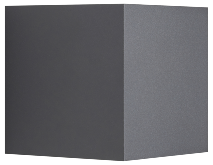 Nordlux Milda Kubi fasadbelysning upp och ner, aluminium