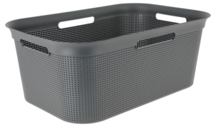 Brisen tvättkorg i plast med 4 handtag, 40 liter