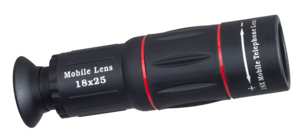 Teleobjektiv 18 x zoom och tripod till mobiltelefon 