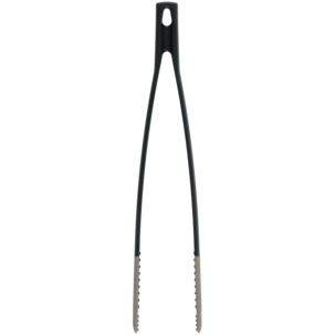 Stekepinsett i glassfiber og silikon svart, 30 cm