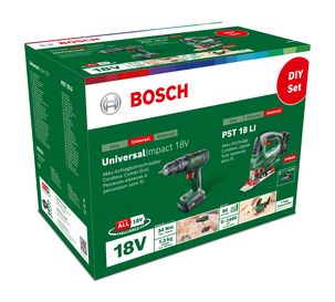 Bosch skruvdragare och sticksåg set med batteri
