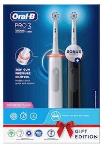 Oral-B PRO3 3900N Sähköhammasharja, 2 kpl