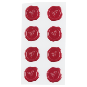 Presentetiketter sigill 12-pack