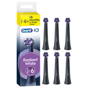 Oral-B iO Radiant White børstehoder, svart