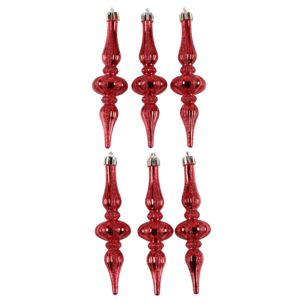 Juletrespir i plast 15 cm 6-pakning