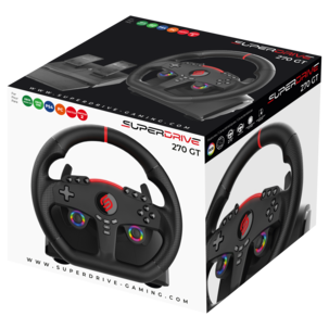 Superdrive 270 GT gamingratt med pedaler