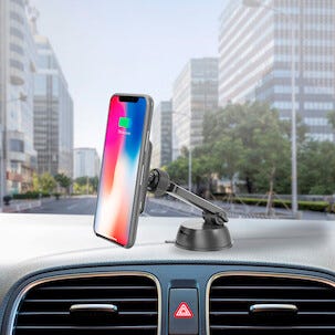 Telefonhållare med trådlös laddning (5 W), Celly Ghostcharge