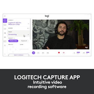 Logitech C922 Pro HD Stream Webcam med Full HD