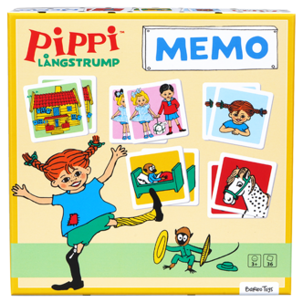 Pippi Langstrømpe Memo 36 deler barn, fra 3 år