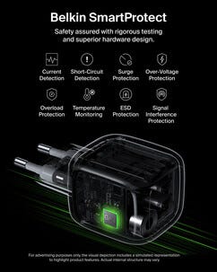 Belkin BoostCharge Pro USB-C snabbladdare, 50 W