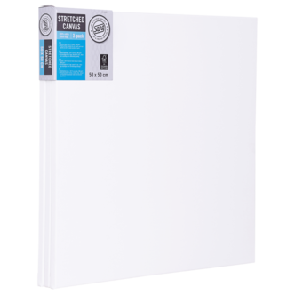 Kvadratisk canvas med ram, bomull, Sang, 3-pack