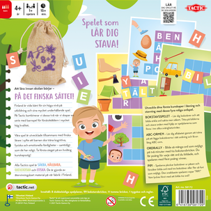 Brädspel Lär Dig Bokstäver, Tactic, 4+