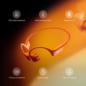 Shokz OpenRun Pro 2 Mini, open-ear, bone conduction hörlurar
