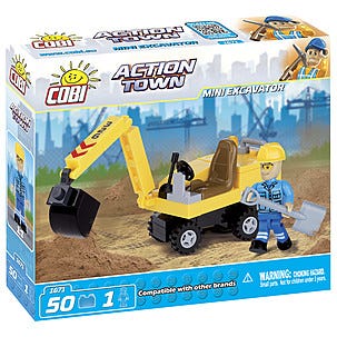 Byggklossar minigrävare, Cobi