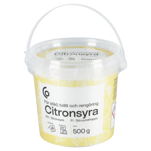 Citronsyra för städ, tvätt och rengöring, 500 gram