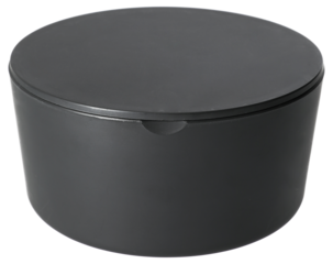 Litet smyckeskrin med spegel, svart