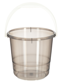 Bøtte 5 liter, næringsmiddelgodkjent, Nordiska plast
