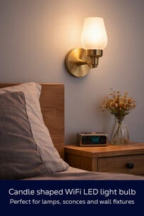 Deltaco Smart LED-lampa E14 4,5 W dimbar, SH-LE14CCTC