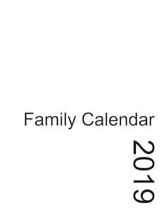 Familiekalender 2019, engelsk
