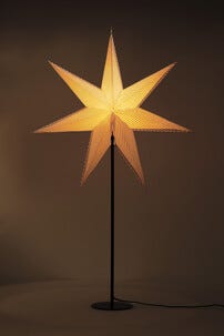 Northlight adventsstjärna rand, papper, 60 cm