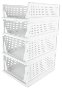 Klappbox med öppen front, vit