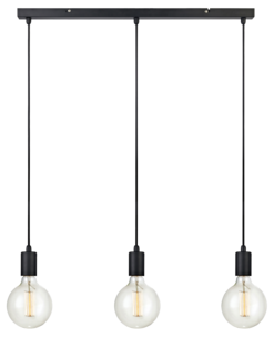 Markslöjd Sky rett taklampe svart, 68 cm 