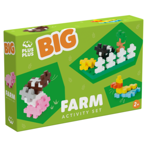 Plus Plus BIG Activity Set Farm 40 bitar, från 1 år