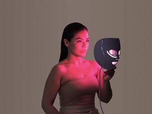 Shark CryoGlow LED-mask med kylande ögonbehandling