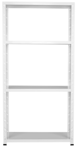 Plåthylla med 4 hyllplan