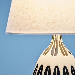 Greta bordslampa keramik, handmålad, 41,5 cm