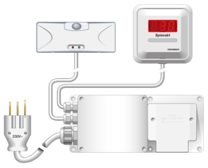 Norwesco SEF 230S komfyrvakt med varmevakt 25 A, 230 V