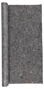 Golvskyddsmatta fleece, plastad baksida, 1 x 10 m