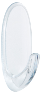 Command Medium selvklebende kroker transparente, 2-pack
