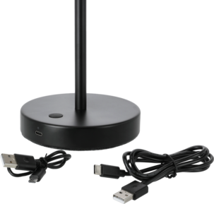 Northlight uppladdningsbar lampfot, 46,5 cm, svart