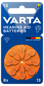 Varta HAB 13 hörapparatsbatteri 1,4 V, 8-pack