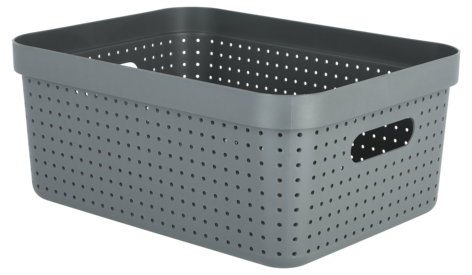 Förvaringskorg Neat grå, återvunnen plast
