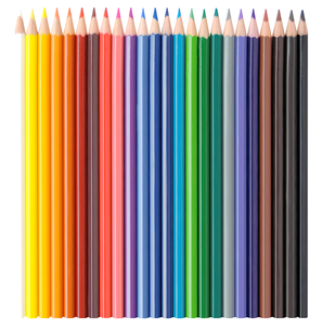 Fargeblyanter i tre for barn 24-pack