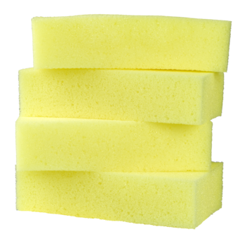 Tvättsvampar med schampo/vax, 4-pack